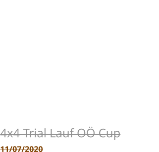 4x4 Trial Lauf OÖ Cup 11/07/2020